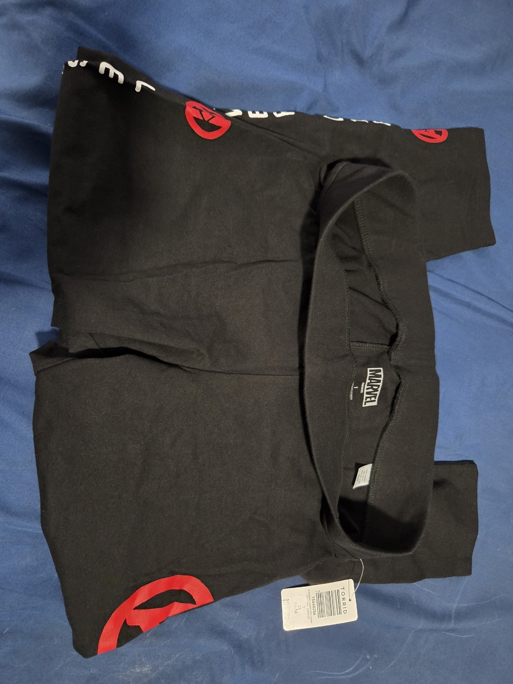 Marvel Avengers Black Graphic Leggings with Red Logo